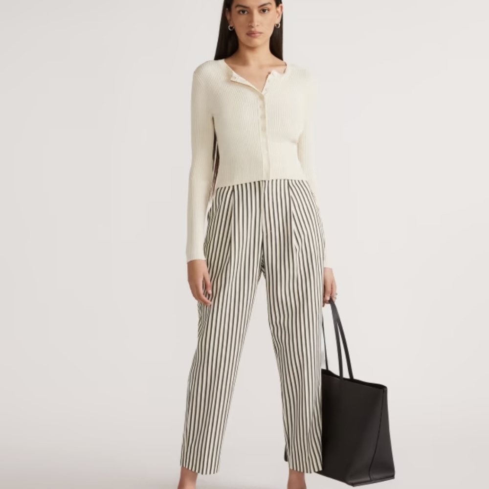 EVERLANE The TENCEL™ Way-High® Taper Pant - Picture 4 of 8